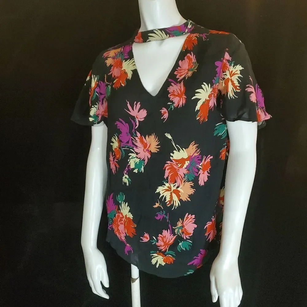 Anthropologie Maeve Bella Choker Floral Top (S) - Picture 4 of 7